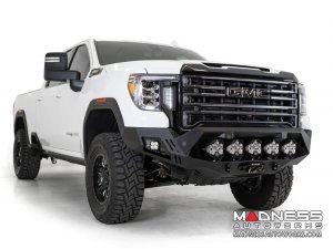 GMC Sierra 2500 Bomber Front Bumper w/ 5 LP6 Round LED Lights
